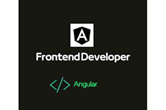 be your front end developer using angular javascript HTML CSS