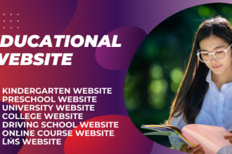 develop wordpress lms, online course, or elearning website with leardash