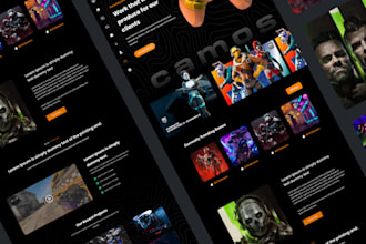 design amazing website or landing page, figma web template