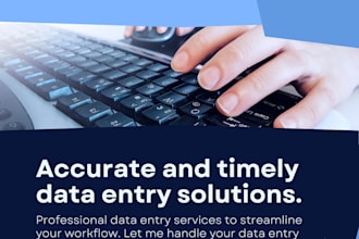 as a data entry specialist and VA, I provide high accuracy