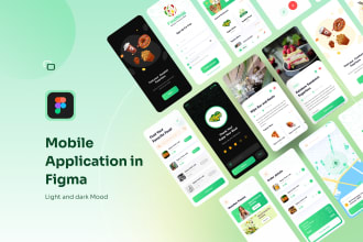 design professional mobile app uiux in figma with prototype