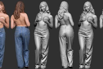 clean your 3d scan with high detail and make printable
