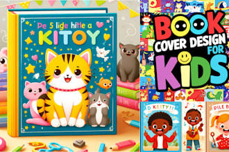 create kids coloring book cover kids activity book interior cover design for KDP