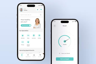 design mobile app ui with wireframe and prototype
