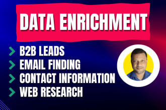 do contact information gathering enrichment data  email search b2b leads
