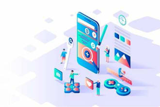 create mobile apps in react native, java, flutter, kotlin