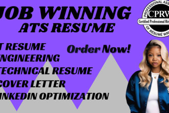 do resume, cover letter, and linkedin optimization for IT and engineering roles