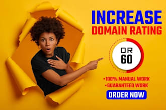 increase DR 60 plus domain rating ahrefs