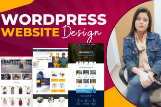 create and redesign wordpress website, landing page for business