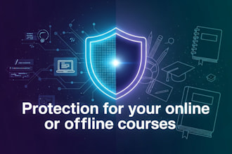 provide protection for your online or offline courses