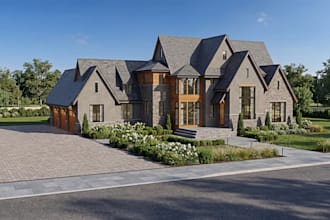 create realistic 3d interior and exterior architectural renders