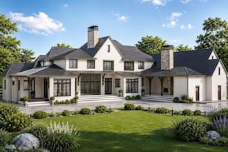 design realistic 3d interior and exterior architectural renders