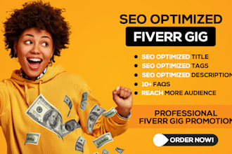 write optimized fiverr gig description, fiverr gig SEO