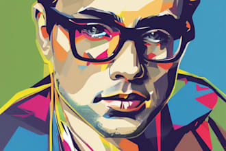 draw vector pop art illustration for you