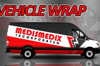 design vehicle wrap design, car wrap, van wrap ,vehicle wrap
