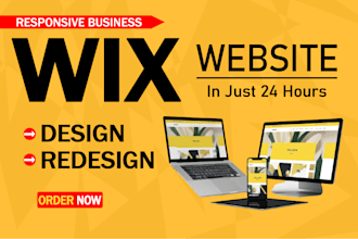 do wix website redesign, wix website design or design and redesign wix website