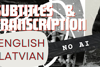 transcribe and make subtitles in latvian or english