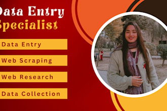 do data entry, email collection, website scraping, data extraction, data input