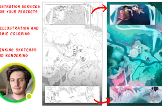 be a colorist for your comics, illustrations and cartoons