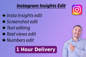 quickly edit instagram insights and screenshots