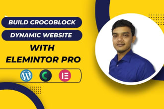 build a dynamic wordpress website with crocoblock and elementor