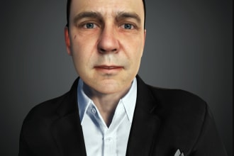 do 3d printing,3d realistic character,3d stylized character,rigging,blender,maya