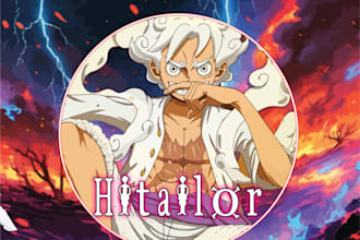 draw custom animated static discord pfp