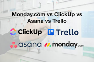 help you setup asana, monday and clickup