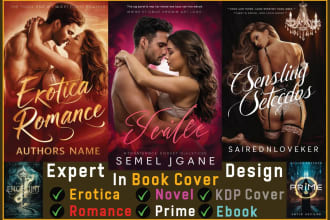 create incredible prime ebook cover, urban romance erotica modern book for novel