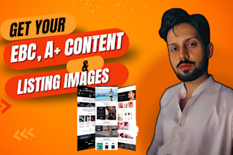 design amazon storefront, ebc or a plus content and listing images to rank high