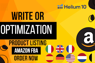 write or optimize amazon product listing