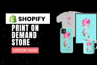 design an eyecatching print on demand store