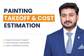 do drywall, flooring, painting takeoff and cost estimates