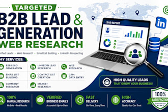 targeted b2b lead generation and web research