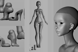 sculpt 3d bjd toy, toy design, 3d toy, 3d lego model, print ready, 3d miniature