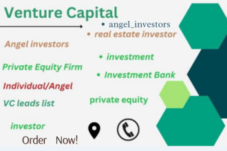 venture capital, angel investors, investor leads email lists from USA and europe