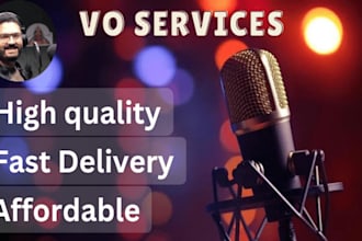 record arabic male voice over studio quality and 24 h delivery