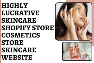 design skincare shopify store cosmetics store skincare store skincare website