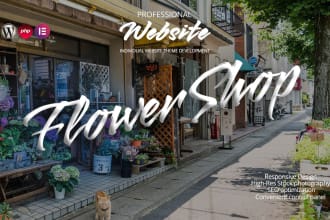 make a beautiful flower shop website