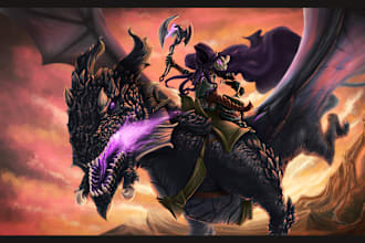 create fantasy artwork, character or scene