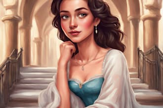 draw you a beautiful portrait in disney cartoon style