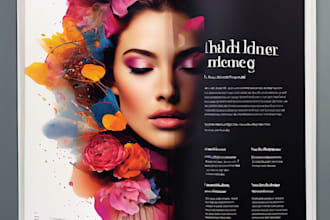 design catalog, magazine and any project with adobe indesign