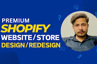 redesign, copy clone, revamp shopify website or shopify store