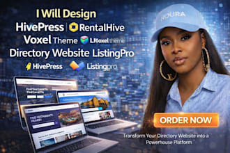 design hivepress rentalhive directory voxel theme  website listingpro expert