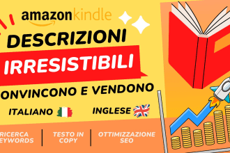 descrizione SEO in copy per libri, amazon KDP