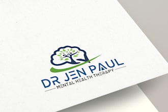 make professional mental health therapy logo design