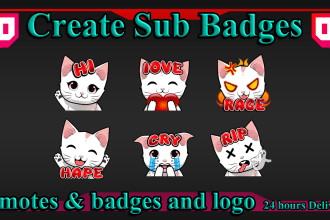 make twitch emotes, twitch badges and twitch sub badges