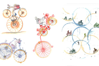 draw watercolor illustrations for you