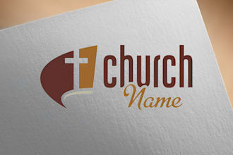 do a modern christian, religious, or ministry unique minimalist church logo