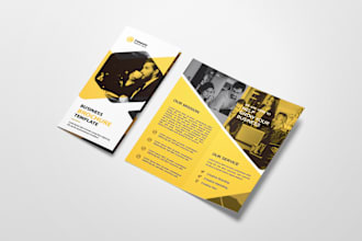 create trifold brochure, logo design for your business